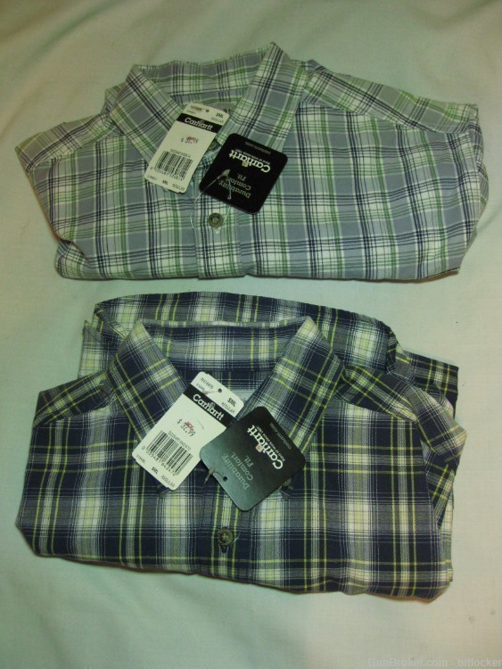 Carhartt  Lot of 2 Short Sleeve Shirts SML reg  Reg$34.99 NWT Gift -img-0