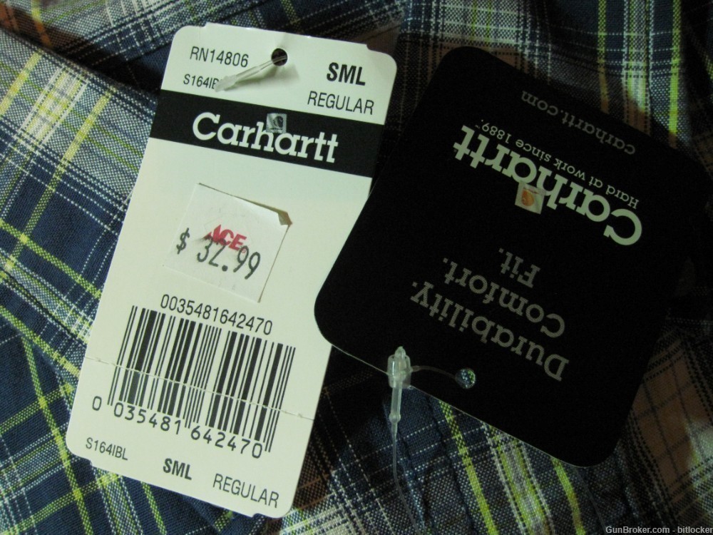 Carhartt  Lot of 2 Short Sleeve Shirts SML reg  Reg$34.99 NWT Gift -img-1