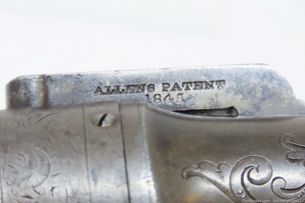 GOLD RUSH Era ALLEN & THURBER Antique WORCHESTER Period PEPPERBOX Revolver -img-5