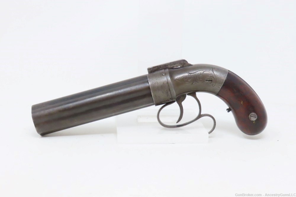 GOLD RUSH Era ALLEN & THURBER Antique WORCHESTER Period PEPPERBOX Revolver -img-1