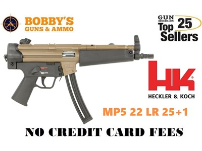 HK 81000629 MP5 22 LR 25+1 8.50" Barrel FDE "NO CREDIT CARD FEE"