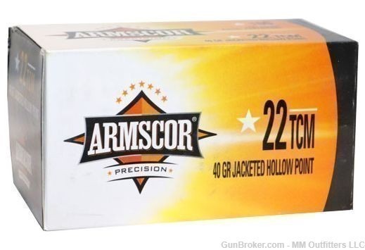 Armscor/RIA Ammo .22 TCM 100 rds 50326 GZ NIB No CC Fee-img-0