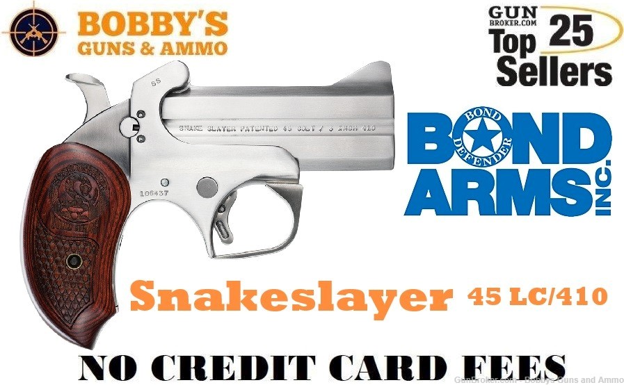 Bond Arms BASS Snakeslayer Original 45 Colt (LC)-410 Gauge 3.5"-img-0