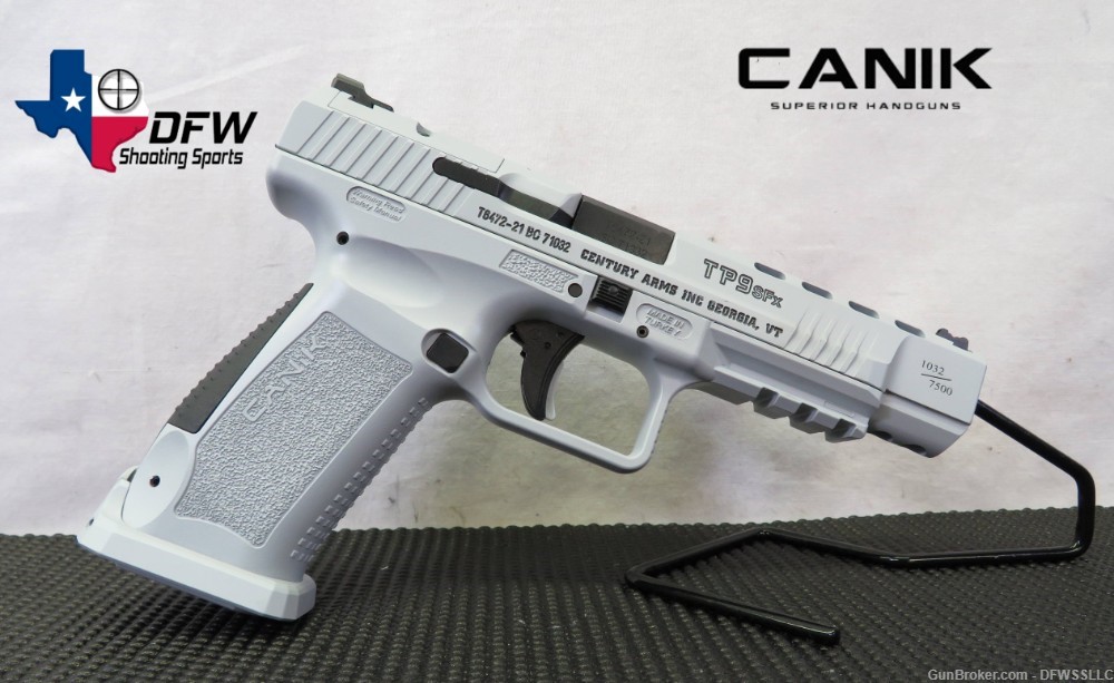 PENNY! CANIK SIGNATURE SERIES TP9 SFX WHITEOUT 9MM W/ 5.2" BARREL!-img-0