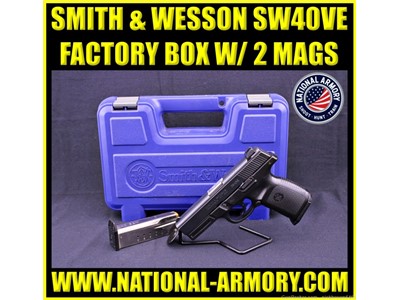 SMITH & WESSON SW40VE ALLIED FORCES MODEL 40 S&W COMPLETE W 2-MAGS AND CASE