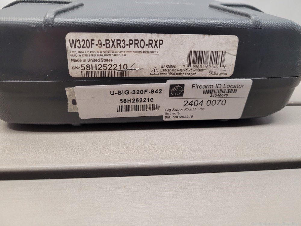Sig Sauer P320 9mm Full Size X-Series RXP Pro Optics Cut-img-13