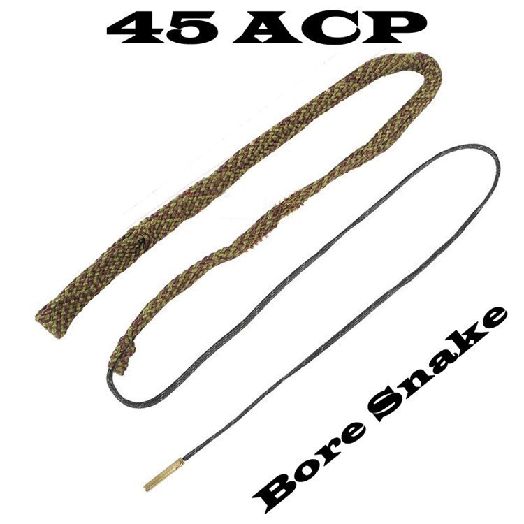 45 Caliber  45 ACP / Long Colt Braided, Brass Brush Imbedded BORE SNAKE-img-3