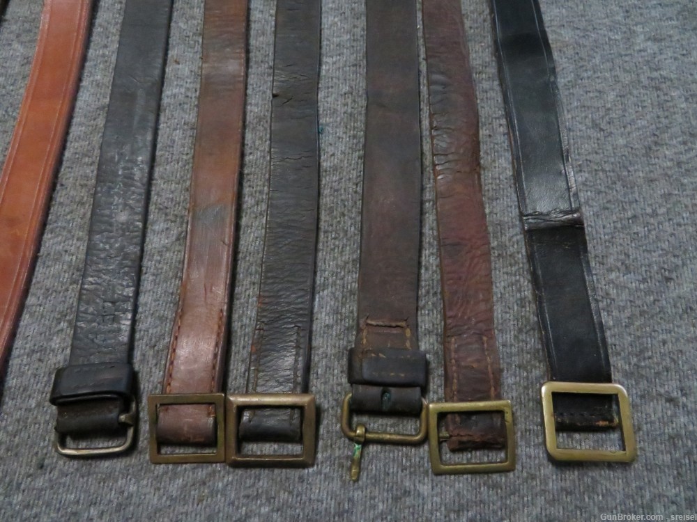 12-MAUSER LEATHER SLINGS OF SEVERAL TYPES AND MODELS-ALL COMPLETE-img-3