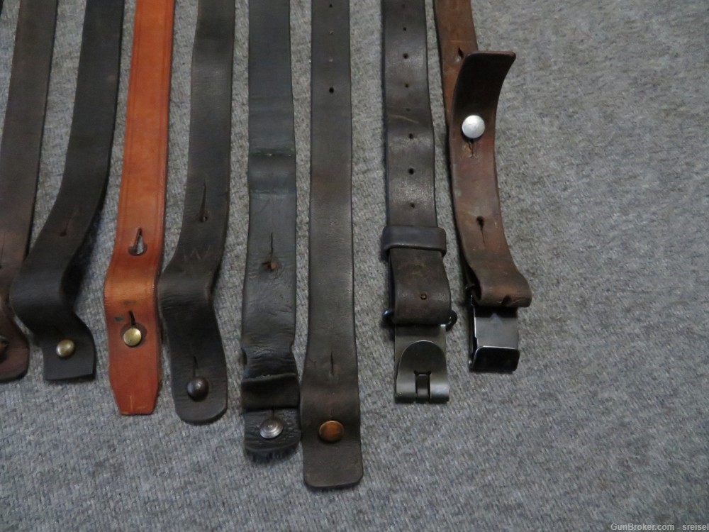 12-MAUSER LEATHER SLINGS OF SEVERAL TYPES AND MODELS-ALL COMPLETE-img-5