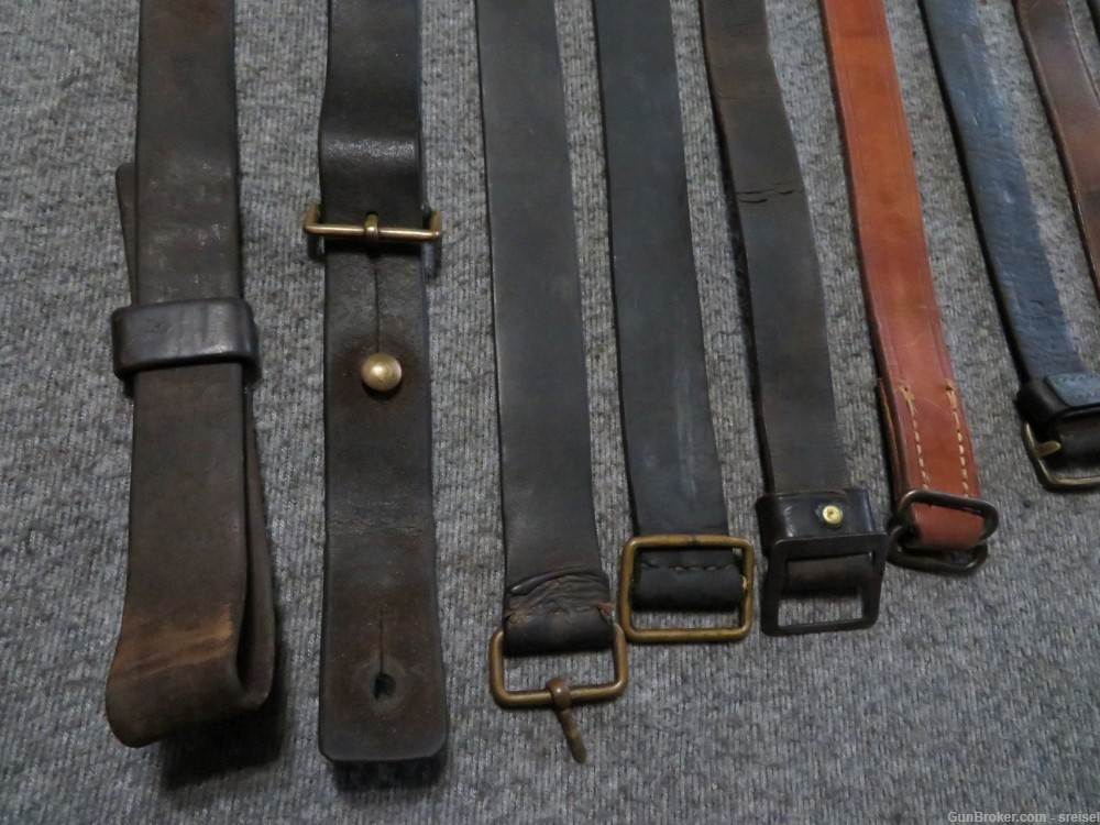 12-MAUSER LEATHER SLINGS OF SEVERAL TYPES AND MODELS-ALL COMPLETE-img-2