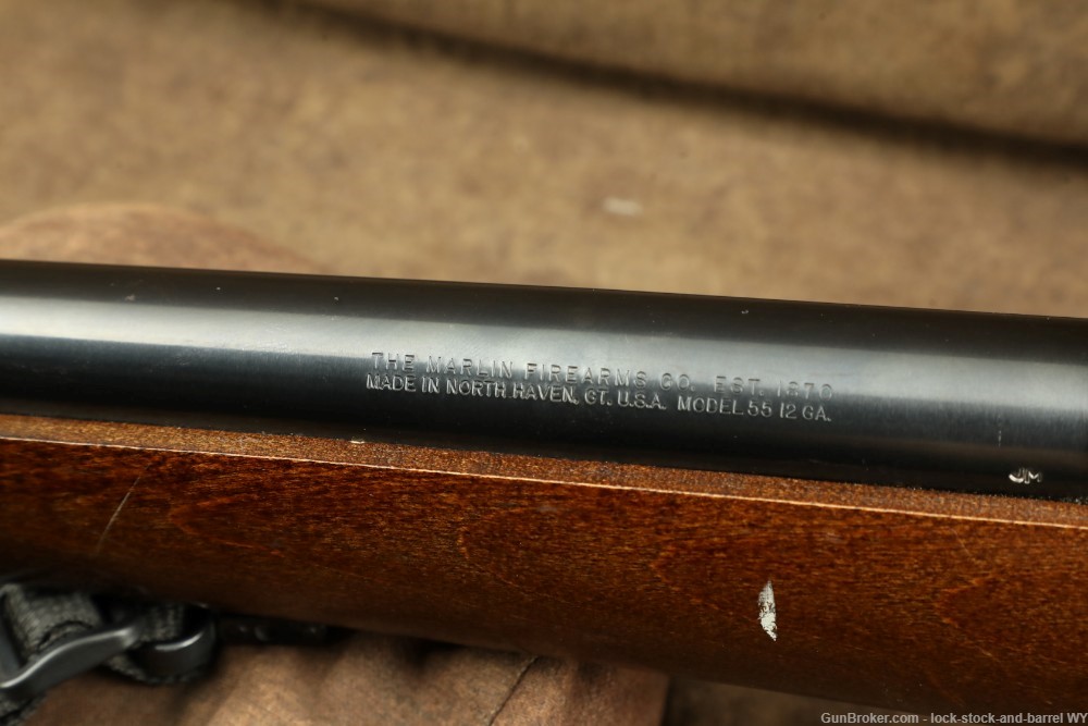 1988 Marlin Model 55 36” 12GA The Original Bolt Action Shotgun-img-37