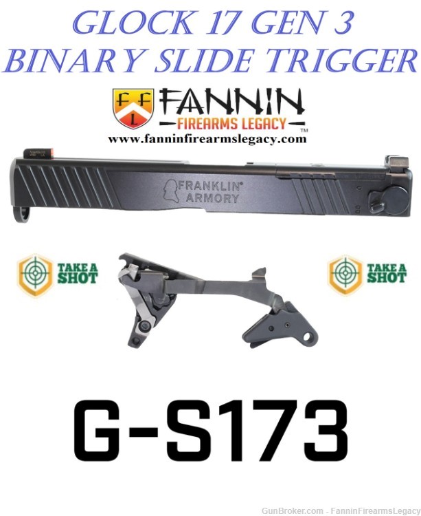 FRANKLIN ARMORY G-S173 BINARY FIRING SYSTEM MULTI Glock 17 Gen 3-img-0
