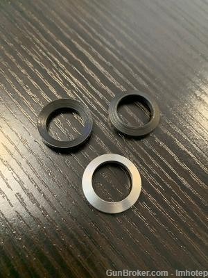 Stainless /Blue Crush Washers Four AR-15 1/2x28 three-img-4