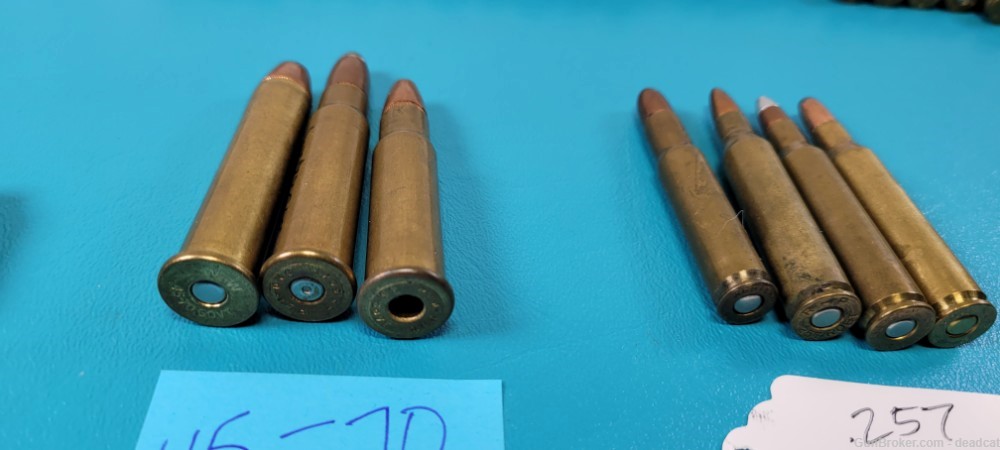 Big Lot of Vintage Ammo WWI WWII Cartridges Bullets Ammunition 257 Roberts -img-13