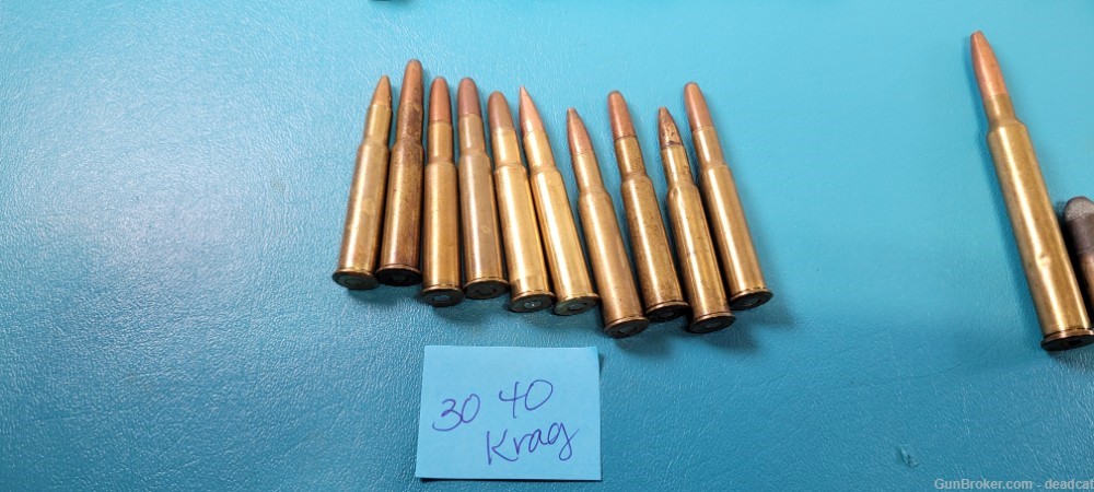Big Lot of Vintage Ammo WWI WWII Cartridges Bullets Ammunition 257 Roberts -img-2