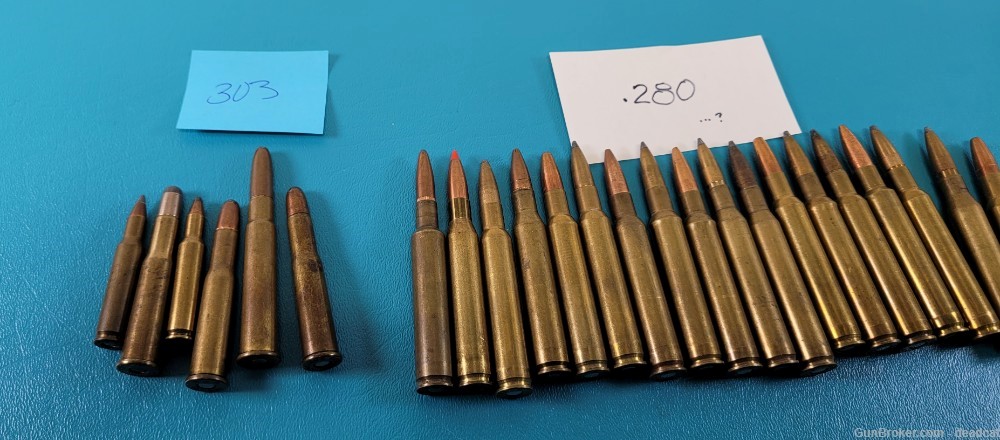 Big Lot of Vintage Ammo WWI WWII Cartridges Bullets Ammunition 257 Roberts -img-4
