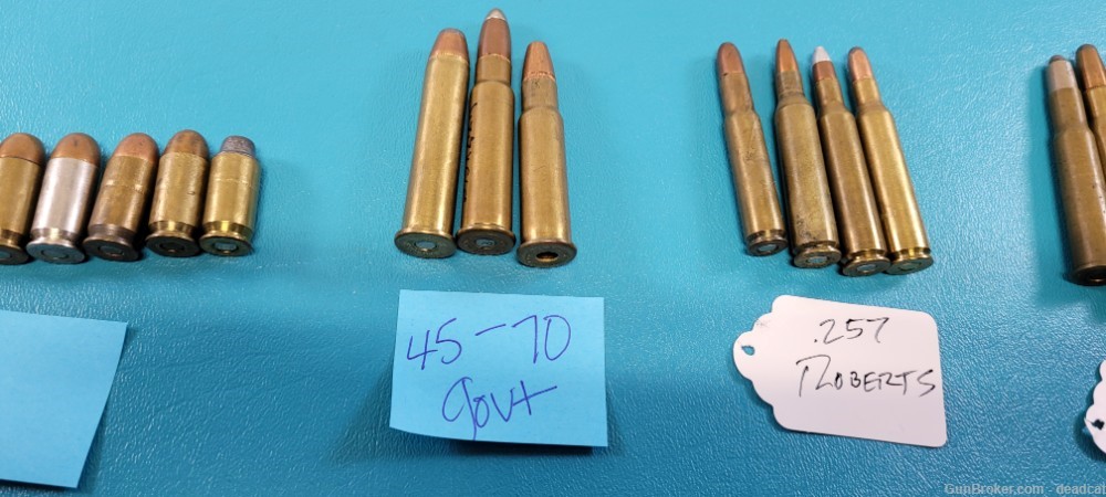 Big Lot of Vintage Ammo WWI WWII Cartridges Bullets Ammunition 257 Roberts -img-7