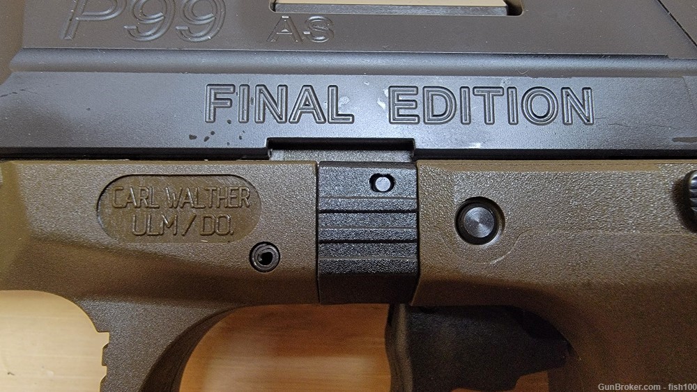 WALTHER P99 AS FINAL EDITION 9MM 10RD OR  15RD-img-5