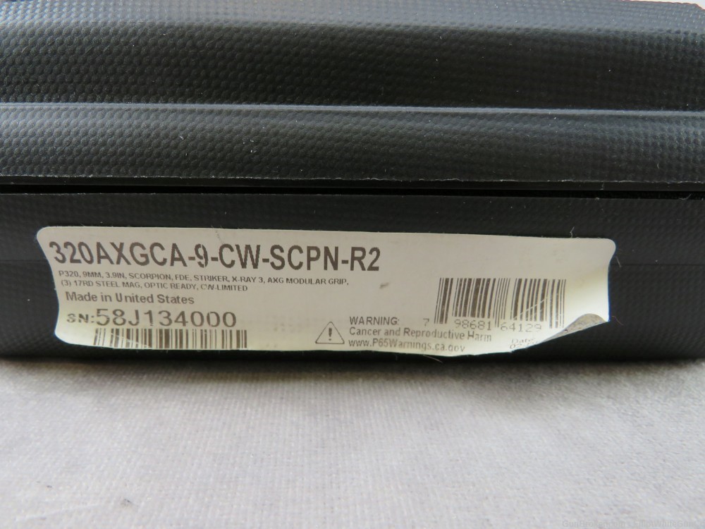 Sig Custom Works P320 AXG Scorpion in 9mm! Great Condition! Penny Bid! NR!-img-8