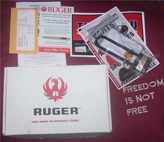 RUGER SR22PB BOX, LOCK, BRASS, & ALL PAPERWORK-img-0