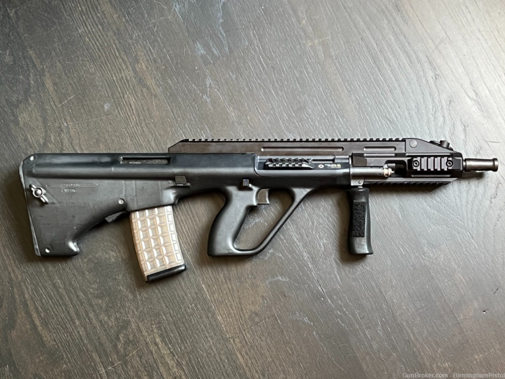 Steyr AUG A3 CQC 1 of 550 Pete Athens Black Waffle Stock Rare Bullpup-img-1