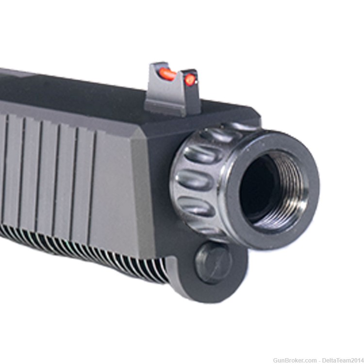 Complete Slide for Glock 19 - Suppressor Height Fiber Optic Sights-img-4