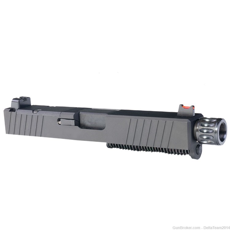 Complete Slide for Glock 19 - Suppressor Height Fiber Optic Sights-img-0