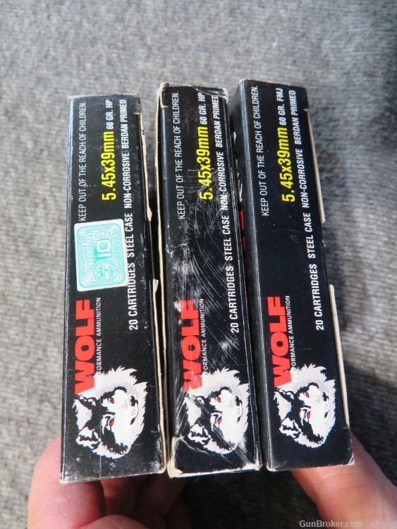3 BOXES-60 ROUNDS OF WOLF MADE RUSSIAN 5.45 x 39 CALIBER AMMUNITION-img-5