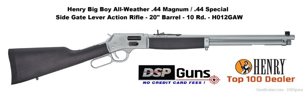 Henry Big Boy All-Weather .44 mag / .44 Spl. Lever Action Rifle - H012GAW-img-0
