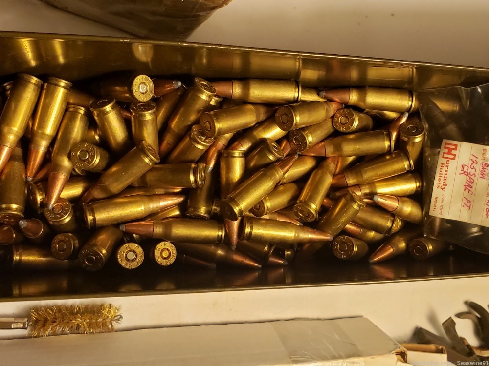 8mm kurz 7.9x33 ammo ammunition stg mp-44 new non corrosive-img-0