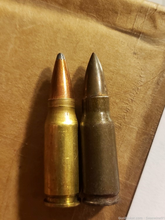 8mm kurz 7.9x33 ammo ammunition stg mp-44 new non corrosive-img-2