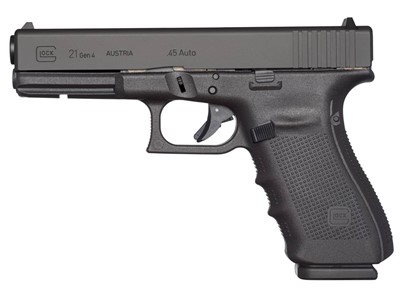 Glock G21 Gen 4 45 ACP 13+1 W/ Tritium NS & Three Mags - Police Trade-In