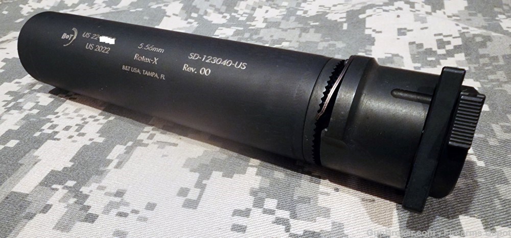 B&T ROTEX-X 5.56 NATO Suppressor Silencer APC223/APC556 Hk MR556 STD A2 Mt-img-3