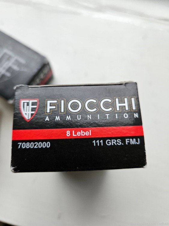 Fiocchi 8mm Lebel Pistol Ammunition 250 Rounds French Ordinance -img-2
