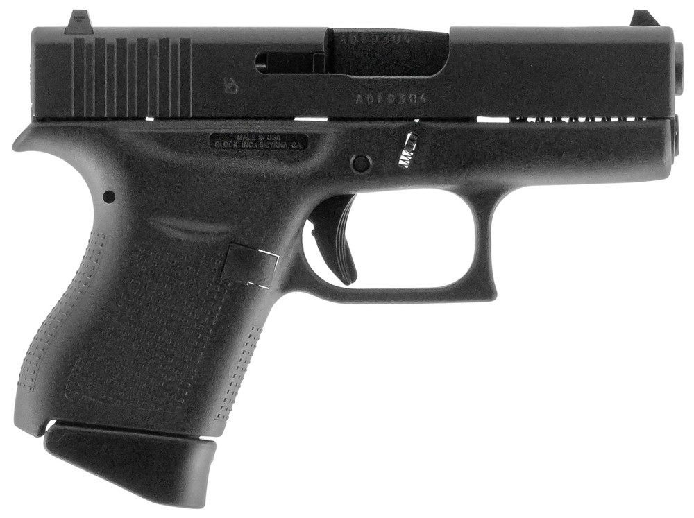 Glock 43 Subcompact 9mm Pistol 3.39 6+1 Black-img-3