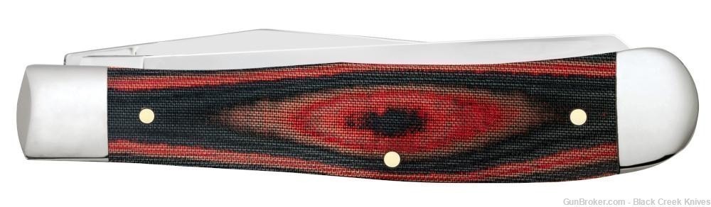 Case 27850 Red/Black Micarta Handle Trapper Pocket Knife SS Blades-img-3