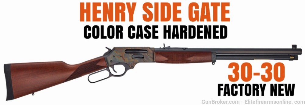 Henry Color Case Hardened Lever Action Side Gate Henry Gate Side-img-0
