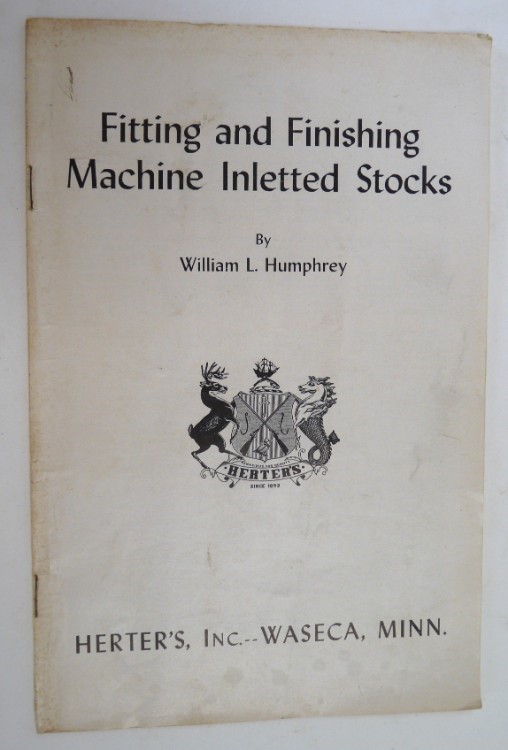 Fitting Finishing Machine Inletted Stocks Humphrey vintage booklet rifle  -img-0