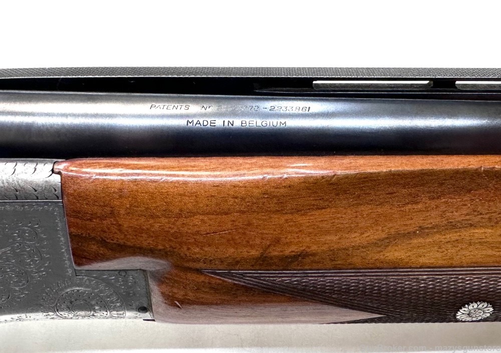 Belgium Browning Superposed 12ga Pigeon Grade Felix Funken Engraved 1956-img-2