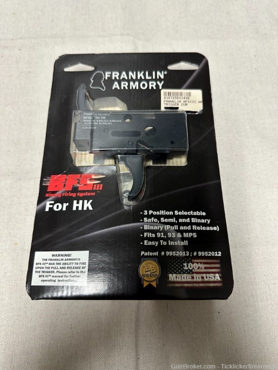 Franklin Armory BFSIII HK-C1 Trigger - for HK 91/93/MP5-img-0