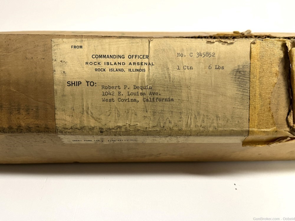 RARE 1943 Inland General Motors US, SG Receiver, M1 Carbine w/Original Box -img-32