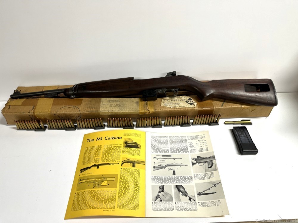 RARE 1943 Inland General Motors US, SG Receiver, M1 Carbine w/Original Box -img-3