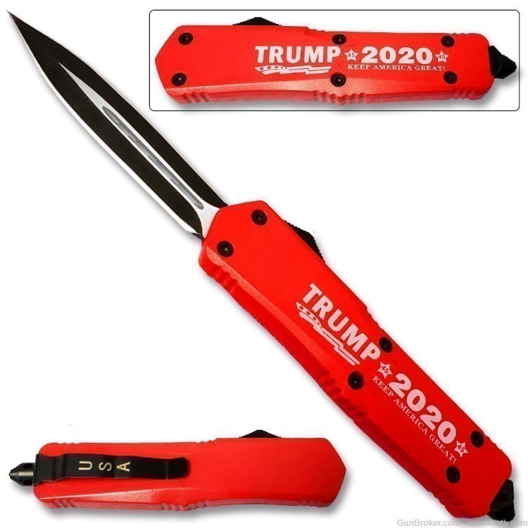 Trump Collectible MAGA  Automatic Knife OTF dagger-img-0