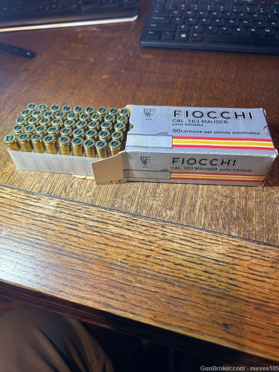 7.63 Mauser 88gr. FMJ 50 Rounds Fiocchi-img-0