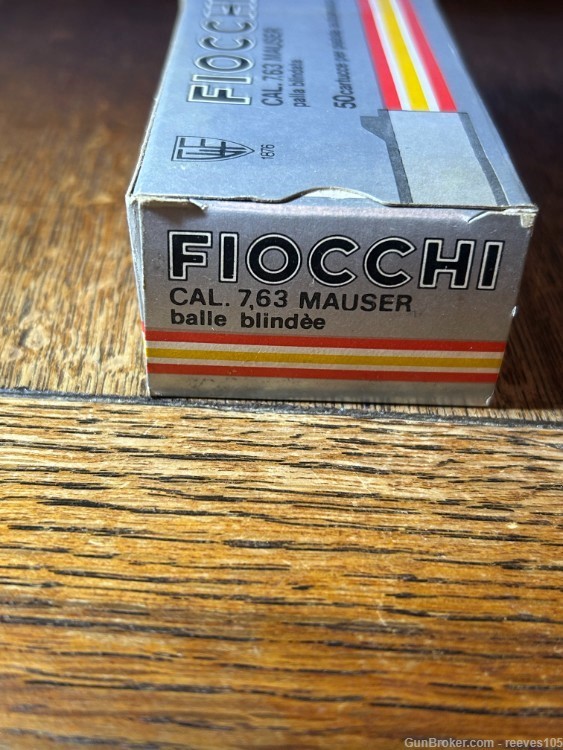 7.63 Mauser 88gr. FMJ 50 Rounds Fiocchi-img-3