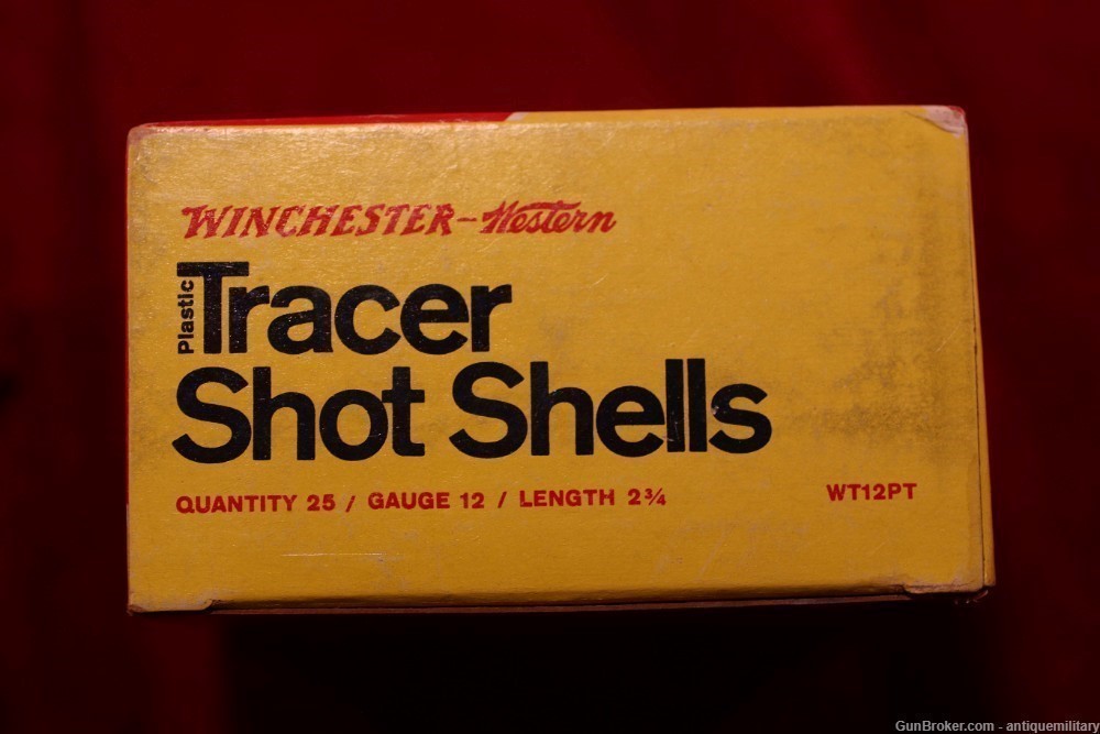 Winchester Tracer Shotshells - Full box of 25 - Vintage-img-3
