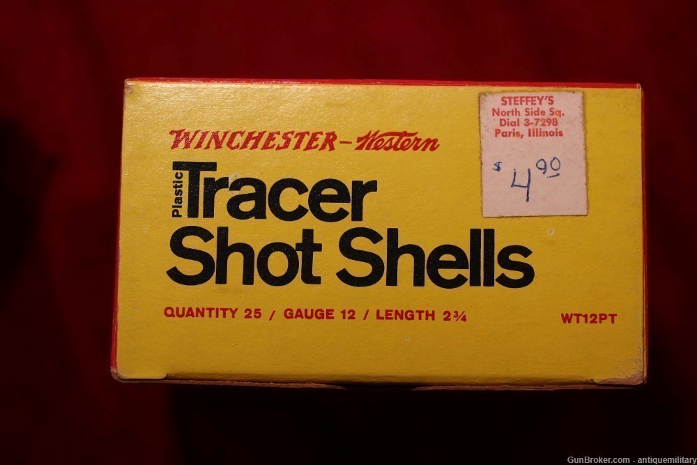 Winchester Tracer Shotshells - Full box of 25 - Vintage-img-1