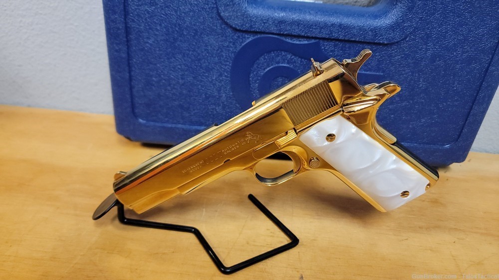 Colt Government Model 1911 | Series 70 | 24kt Gold Plated|Unfired-img-1