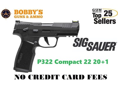 Sig Sauer 322CBAS P322 Compact 22 LR (2) 20+1 Mags 4" "NO CREDIT CARD FEE"