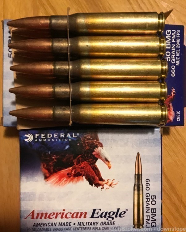 50 BMG 660 gr FMJ American Eagle Military Grade 10 rds-img-0